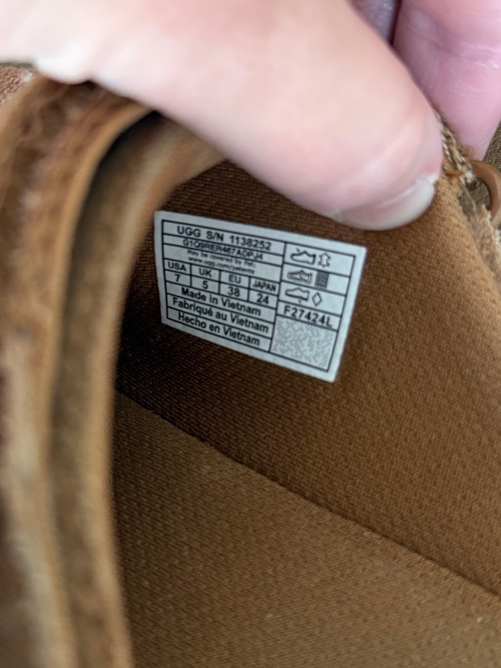 UGG Goldenstar Suede Platform Clogs Brown Tan - Picture 9 of 10